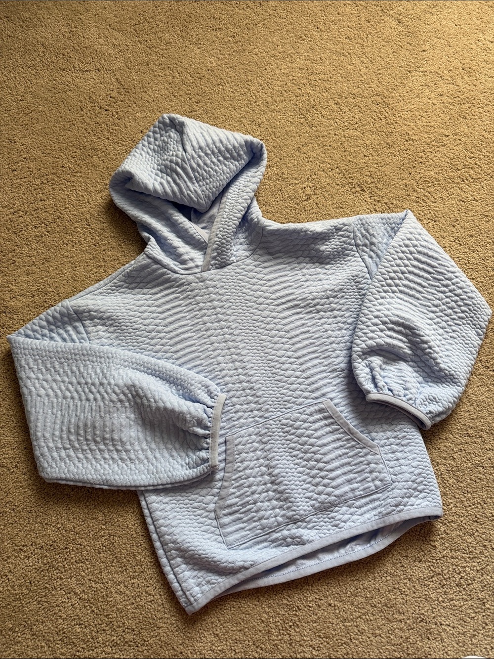 DSG Brand Size Small Kids Hooded Quilted Sweatshirt - Pink, Blue, White - Picture 6 of 7